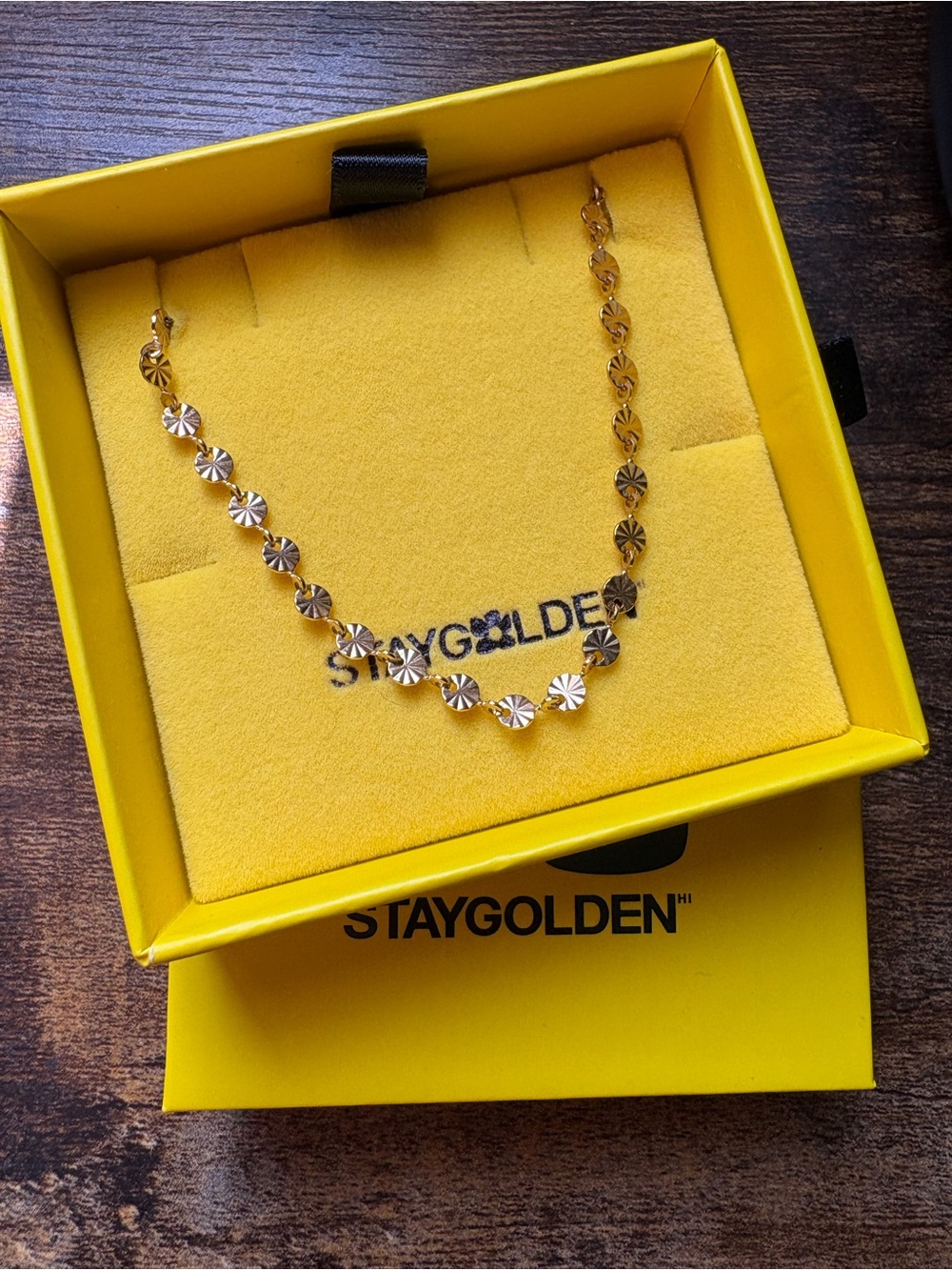Moon Chain Gold Waterproof Necklace